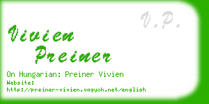 vivien preiner business card